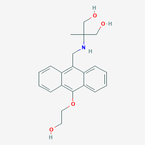 1,3-Propanediol, 2-(((10-(2-hydroxyethoxy)-9-anthracenyl)methyl)amino)-2-methyl-