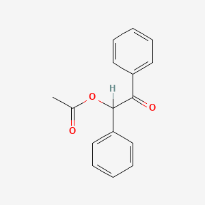 molecular formula C16H14O3 B1593602 Benzoin acetate CAS No. 574-06-1