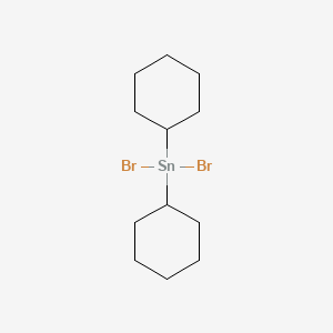 molecular formula C12H22Br2Sn B1593610 dicyclohexyltin dibromide CAS No. 2954-94-1