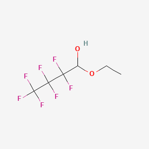molecular formula C6H7F7O2 B1593611 Heptafluorobutyraldehyde ethyl hemiacetal CAS No. 356-26-3