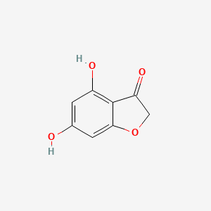 molecular formula C8H6O4 B1593635 4,6-dihydroxybenzofuran-3(2H)-one CAS No. 3260-49-9