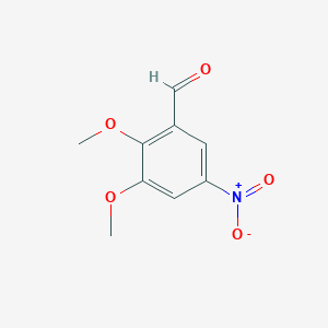 molecular formula C9H9NO5 B1593638 2,3-二甲氧基-5-硝基苯甲醛 CAS No. 6324-49-8