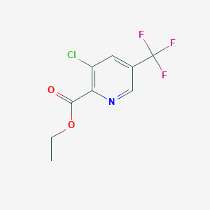 molecular formula C9H7ClF3NO2 B159365 Ethyl 3-chloro-5-(trifluoromethyl)pyridine-2-carboxylate CAS No. 128073-16-5