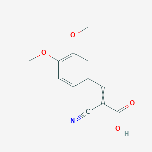 2-Cyano-3-(3,4-dimethoxyphenyl)prop-2-enoic acid