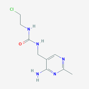 B1593694 N-[(4-Amino-2-methylpyrimidin-5-yl)methyl]-N'-(2-chloroethyl)urea CAS No. 42471-43-2