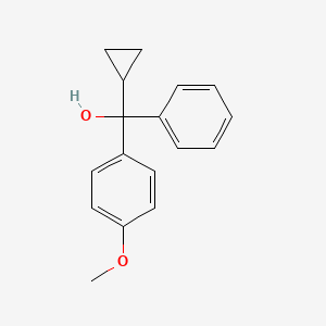 molecular formula C17H18O2 B1593701 Cyclopropyl(4-methoxyphenyl)(phenyl)methanol CAS No. 62587-03-5