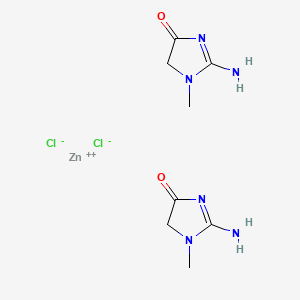molecular formula C8H14Cl2N6O2Zn B1593738 zinc;2-amino-3-methyl-4H-imidazol-5-one;dichloride CAS No. 62708-52-5