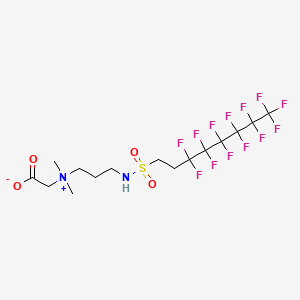 molecular formula C15H21F13N2O5S B1593743 Carboxymethyldimethyl-3-[[(3,3,4,4,5,5,6,6,7,7,8,8,8-tridecafluorooctyl)sulphonyl]amino]propylammonium hydroxide CAS No. 34455-29-3