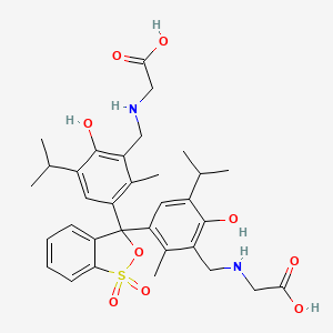 molecular formula C33H40N2O9S B1593773 GLYCINE THYMOL BLUE CAS No. 3810-63-7