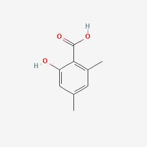molecular formula C9H10O3 B1593786 2-Hydroxy-4,6-dimethylbenzoic acid CAS No. 6370-32-7