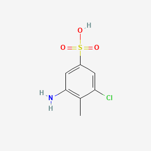 molecular formula C7H8ClNO3S B1593787 2-Amino-6-chlorotoluene-4-sulphonic acid CAS No. 6387-27-5
