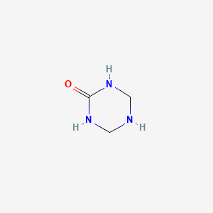 molecular formula C3H7N3O B1593791 1,3,5-Triazin-2(1H)-one, tetrahydro- CAS No. 7098-14-8