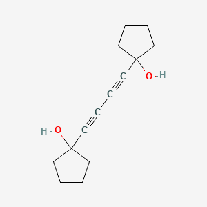 molecular formula C14H18O2 B1593792 Cyclopentanol, 1,1'-(1,3-butadiyne-1,4-diyl)bis- CAS No. 7179-09-1