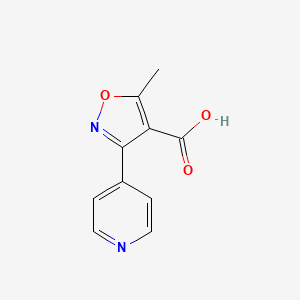 molecular formula C10H8N2O3 B1593804 5-Methyl-3-pyridin-4-yl-isoxazole-4-carboxylic acid CAS No. 90771-23-6