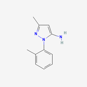molecular formula C11H13N3 B1593808 3-Methyl-1-(2-methylphenyl)-1H-pyrazol-5-amine CAS No. 91331-68-9