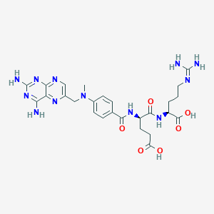 molecular formula C26H34N12O6 B159381 Methotrexate-alpha-arginine CAS No. 129921-89-7
