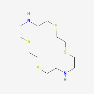 molecular formula C12H26N2S4 B1593815 1,4,10,13-Tetrathia-7,16-diazacyclooctadecane CAS No. 20934-69-4