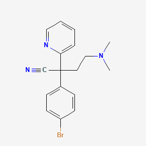 alpha-(4-Bromophenyl)-alpha-(2-(dimethylamino)ethyl)pyridine-2-acetonitrile