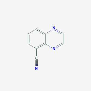 molecular formula C9H5N3 B1593841 5-Quinoxalinecarbonitrile CAS No. 77130-32-6