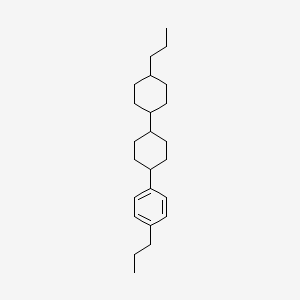molecular formula C24H38 B1593847 rel-(1S,1'r,4R,4'R)-4-propyl-4'-(4-propylphenyl)-1,1'-bi(cyclohexane) CAS No. 84656-77-9