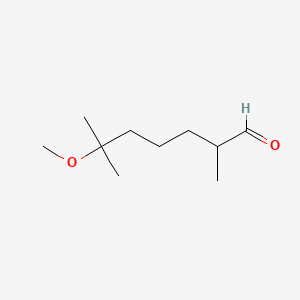 6-Methoxy-2,6-dimethylheptan-1-al