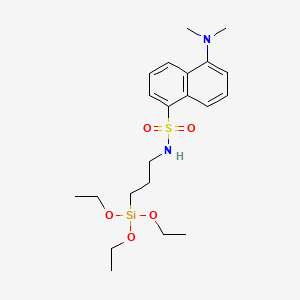 molecular formula C21H34N2O5SSi B1593870 1-Naphthalenesulfonamide, 5-(dimethylamino)-N-[3-(triethoxysilyl)propyl]- CAS No. 70880-05-6