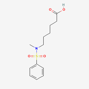 molecular formula C13H19NO4S B1593872 6-[Methyl(phenylsulphonyl)amino]hexanoic acid CAS No. 46948-72-5