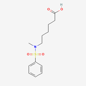 molecular formula C13H19NO4S B1593872 Hexanoic acid, 6-[methyl(phenylsulfonyl)amino]- CAS No. 46948-72-5
