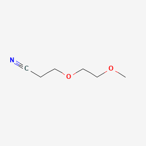 molecular formula C6H11NO2 B1593873 丙腈，3-(2-甲氧基乙氧基)- CAS No. 35633-50-2