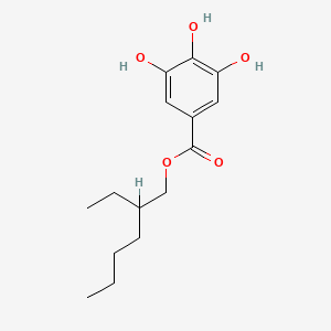 molecular formula C15H22O5 B1593876 Benzoic acid, 3,4,5-trihydroxy-, 2-ethylhexyl ester CAS No. 34531-26-5