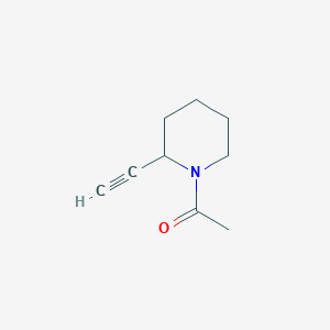 molecular formula C9H13NO B159388 1-(2-Ethynylpiperidin-1-yl)ethanone CAS No. 130609-74-4