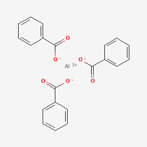 molecular formula C21H15AlO6 B1593886 Benzoic acid, aluminum salt CAS No. 555-32-8