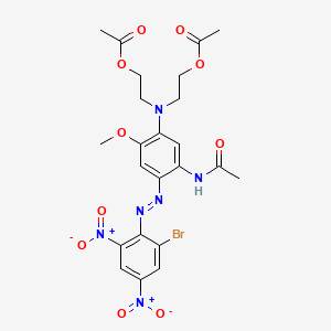 molecular formula C23H25BrN6O10 B1593904 C.I. Disperse Blue 79:1 CAS No. 3618-72-2