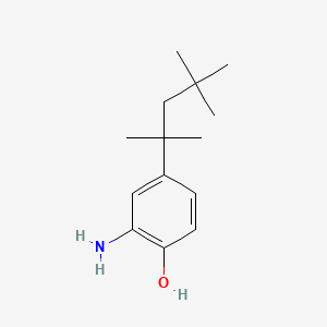 molecular formula C14H23NO B1593915 2-Amino-4-(2,4,4-trimethylpentan-2-yl)phenol CAS No. 6073-20-7