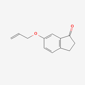 molecular formula C12H12O2 B1593925 6-(烯丙氧基)-2,3-二氢-1H-茚满-1-酮 CAS No. 320574-74-1