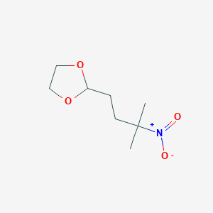 molecular formula C8H15NO4 B1593937 2-(3-甲基-3-硝基丁基)-1,3-二氧戊环 CAS No. 57620-56-1