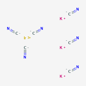 molecular formula C6IrK3N6 B1593943 Iridate(3-), hexakis(cyano-kappaC)-, tripotassium, (OC-6-11)- CAS No. 20792-41-0