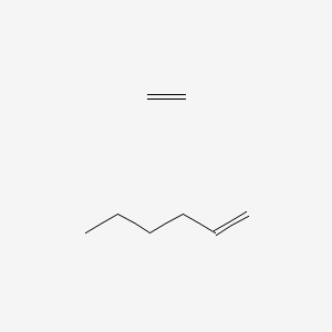 molecular formula C8H16 B1593944 1-Hexene, polymer with ethene CAS No. 25213-02-9
