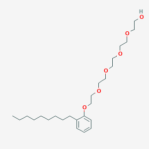 B1593945 3,6,9,12-Tetraoxatetradecan-1-ol, 14-(nonylphenoxy)- CAS No. 26264-02-8