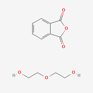 molecular formula C12H14O6 B1593946 1,3-Isobenzofurandione, polymer with 2,2'-oxybis(ethanol) CAS No. 32472-85-8