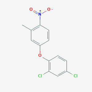 molecular formula C13H9Cl2NO3 B1593949 Benzene, 2,4-dichloro-1-(3-methyl-4-nitrophenoxy)- CAS No. 42488-57-3