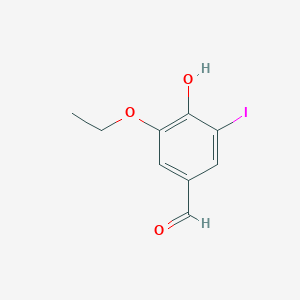 molecular formula C9H9IO3 B1593990 3-Ethoxy-4-hydroxy-5-iodobenzaldehyde CAS No. 6312-82-9