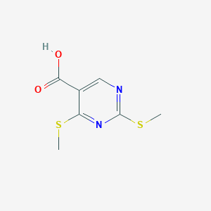 molecular formula C7H8N2O2S2 B1593993 2,4-Bis(methylsulfanyl)pyrimidine-5-carboxylic acid CAS No. 6299-27-0