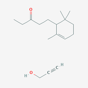 molecular formula C17H28O2 B1594013 Prop-2-yn-1-ol;1-(2,6,6-trimethylcyclohex-2-en-1-yl)pentan-3-one CAS No. 68611-23-4