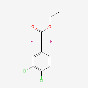 Benzeneacetic acid, 3,4-dichloro-alpha,alpha-difluoro-, ethyl ester