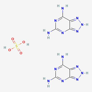 molecular formula C8H12N14O4S B1594028 sulfuric acid;2H-triazolo[4,5-d]pyrimidine-5,7-diamine CAS No. 58502-11-7