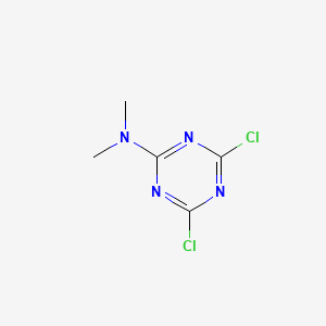 molecular formula C5H6Cl2N4 B1594046 4,6-dichloro-N,N-dimethyl-1,3,5-triazin-2-amine CAS No. 2401-64-1