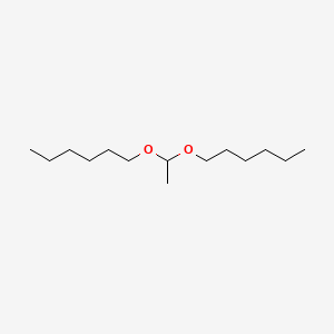 molecular formula C14H30O2 B1594051 ACETALDEHYDE DI-N-HEXYL ACETAL CAS No. 5405-58-3