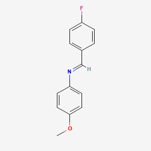 molecular formula C14H12FNO B1594057 4-Methoxy-N-(4-fluorobenzylidene)aniline CAS No. 39769-08-9