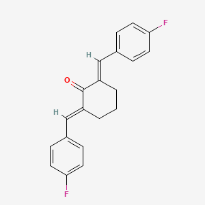 molecular formula C20H16F2O B1594061 2,6-Bis(4-fluorobenzylidene)cyclohexanone CAS No. 62085-74-9